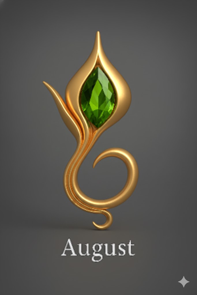 August Peridot — 14k Gold