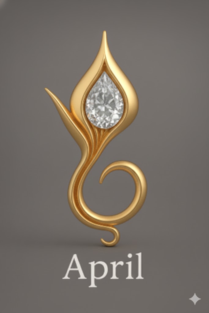 April Diamond — 14k Gold Vermeil