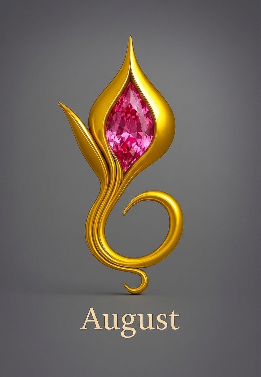 August Spinel — 14k Gold Vermeil