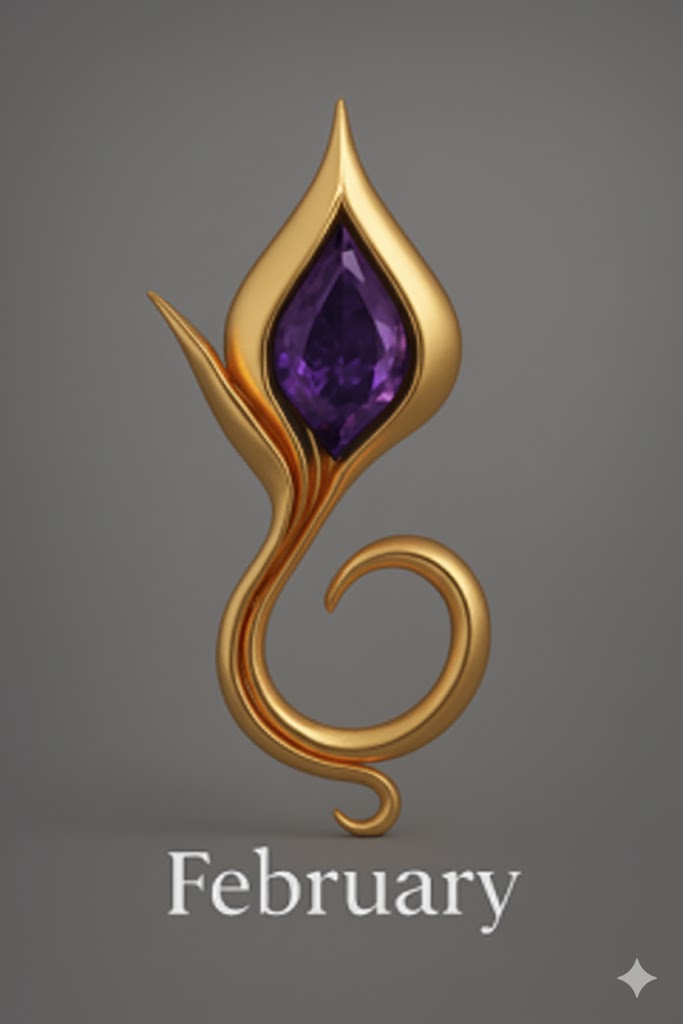 February Amethyst — 14k Gold Vermeil