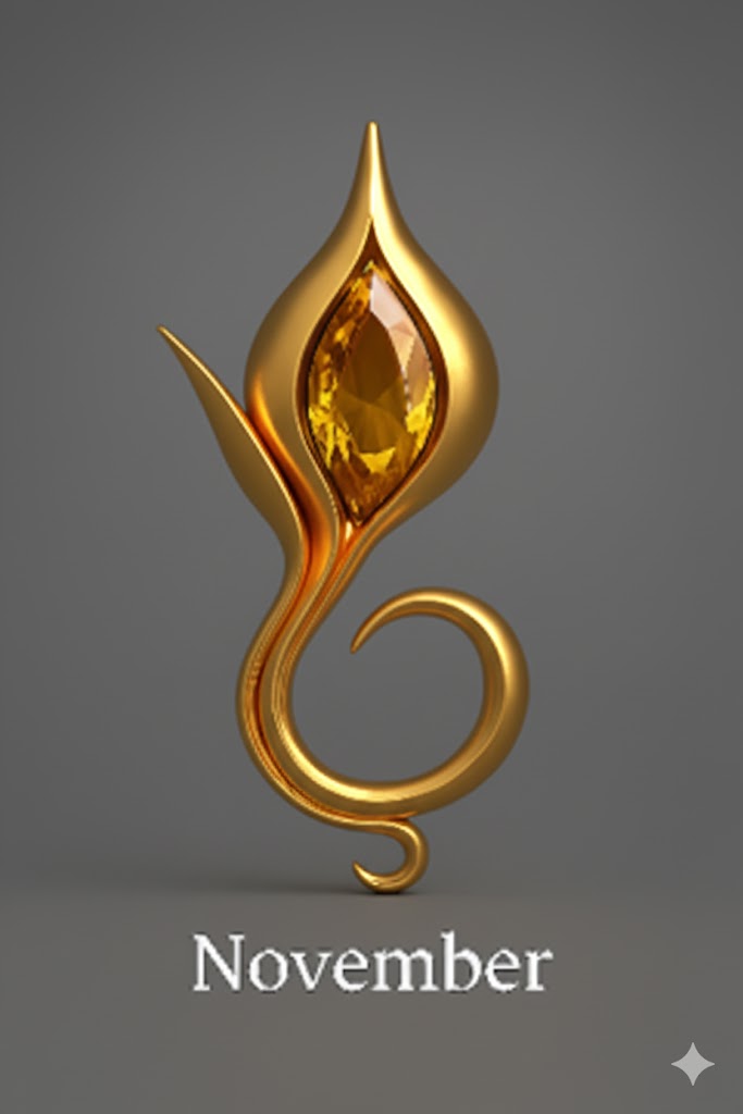 November Citrine — 14k Gold Vermeil