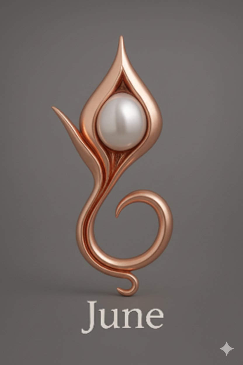June Cultured Pearl — 14k Rose Gold Vermeil
