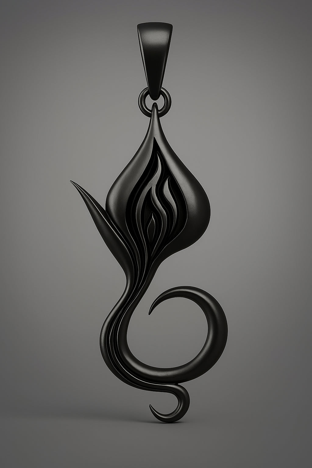 Black Rhodium Pendant